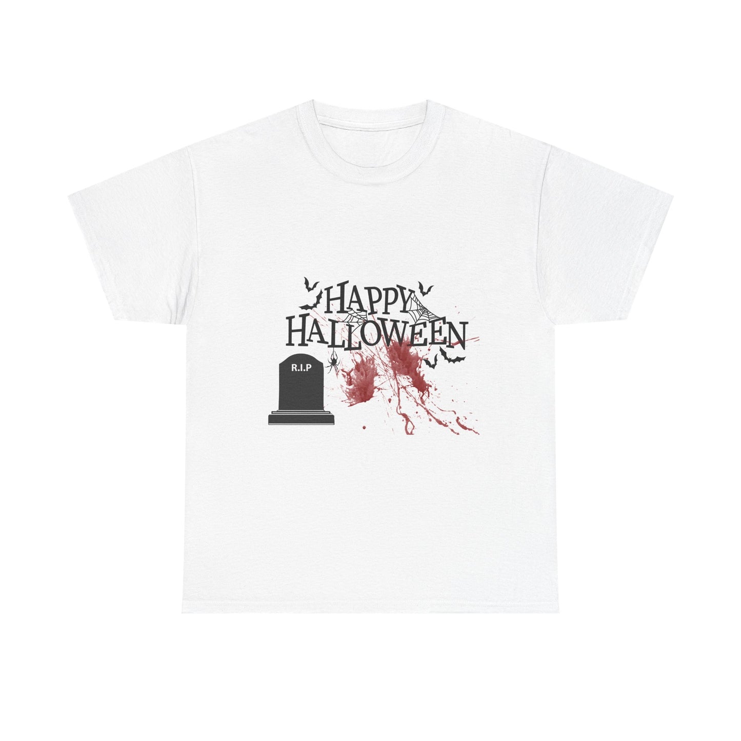 Halloween Spooky Unisex Heavy Cotton Tee, Happy Halloween Shirt, Horror T-Shirt, Costume Tee, Fall Festival Apparel