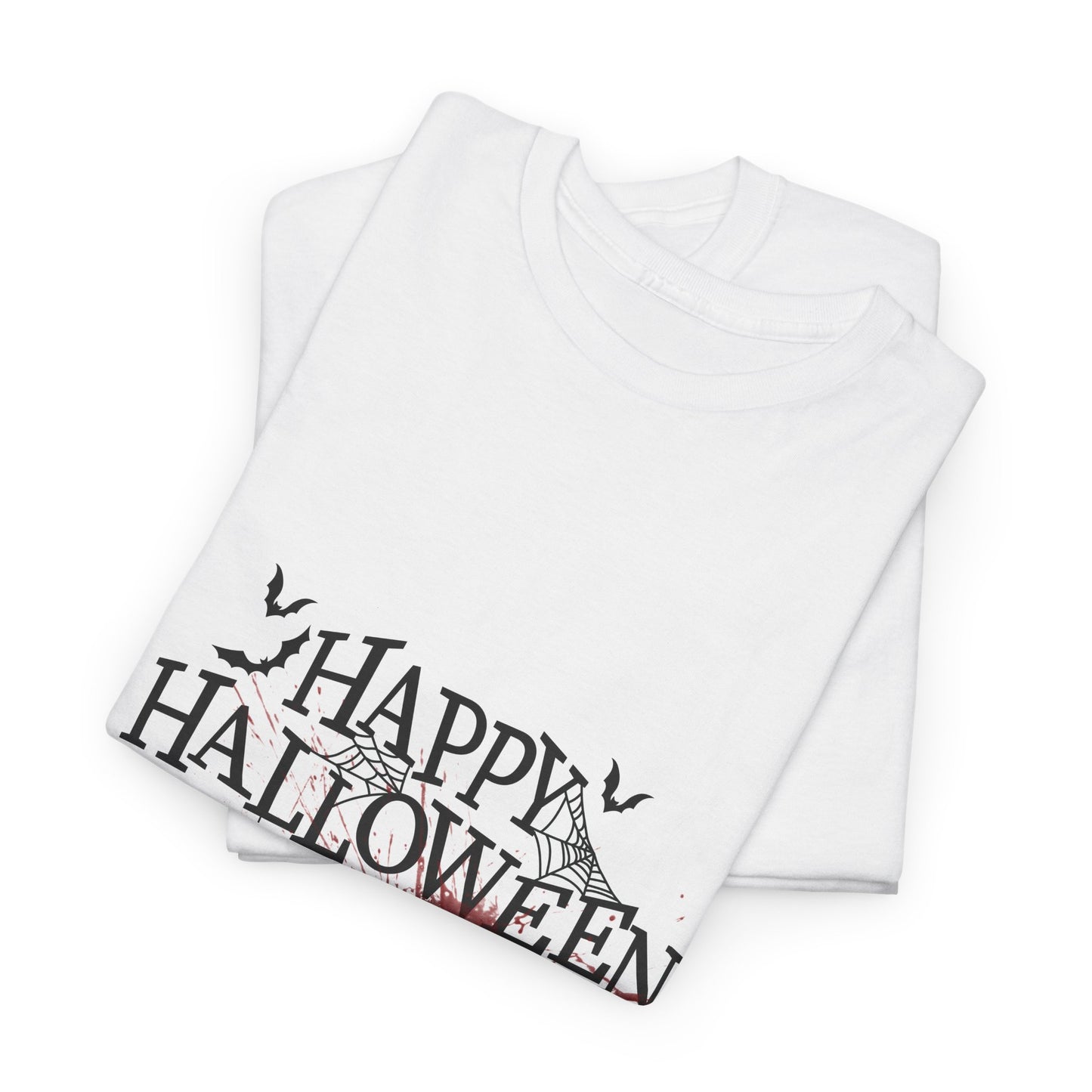 Halloween Spooky Unisex Heavy Cotton Tee, Happy Halloween Shirt, Horror T-Shirt, Costume Tee, Fall Festival Apparel