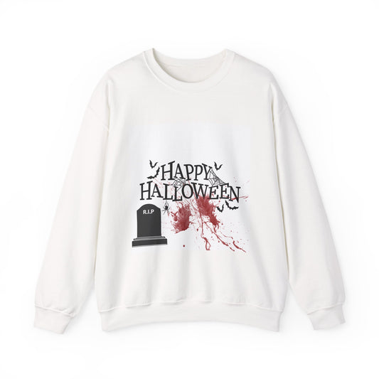 Halloween Graphic Sweatshirt, Cozy Unisex Crewneck, Spooky Season Apparel, Autumn Fashion, Perfect for Halloween Parties
